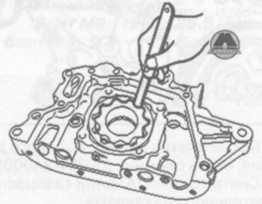 Проверка и установка масляного насоса. Тип двигателя (G 1.0 SOHC и G 1.1 SO НС)