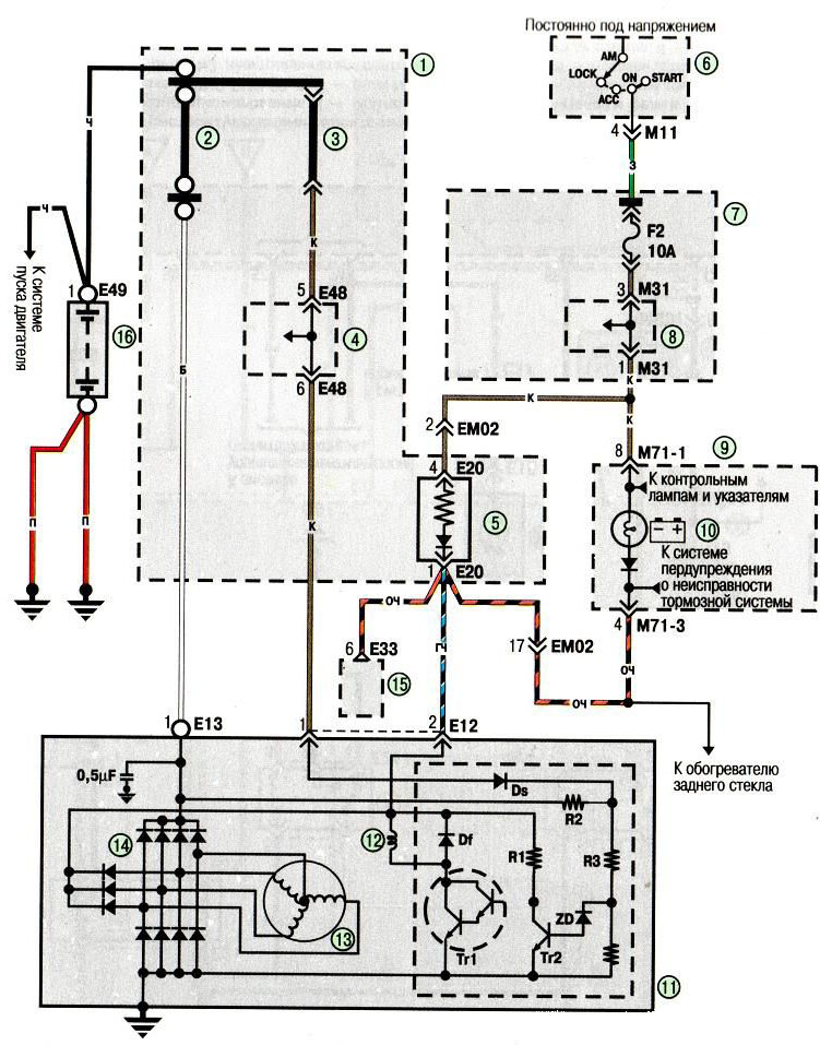 Схема 5. Соединения генераторной установки